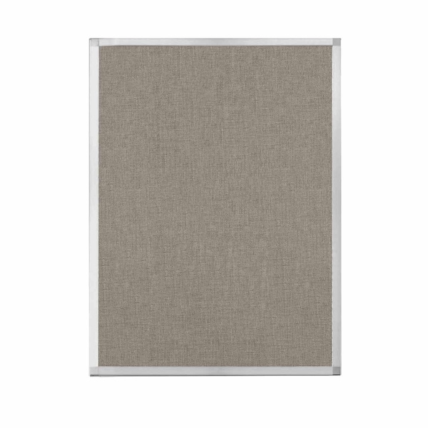 Hush Panel Configurable Cubicle Partition 3' x 4' Warm Pebble Fabric